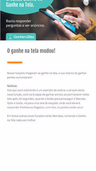 Ganhe na Tela - Ganhe pontos e Screenshot 3 - AppWisp.com Ganhe na Tela - Ganhe pontos e Screenshot 3 - AppWisp.com