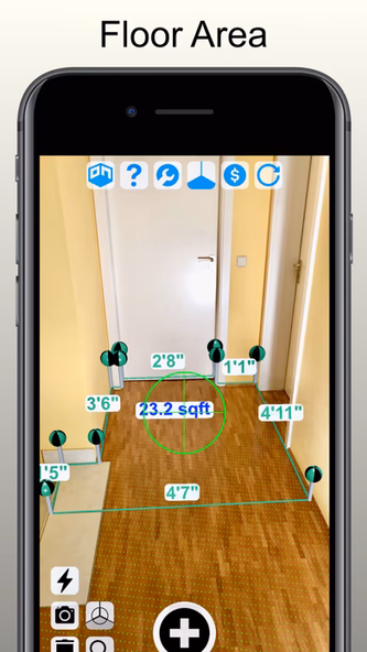 Tape Measure Camera AR Ruler Screenshot 1 - AppWisp.com Tape Measure Camera AR Ruler Screenshot 1 - AppWisp.com