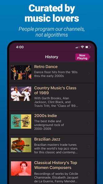 AccuRadio: Curated Music Radio Screenshot 2 - AppWisp.com AccuRadio: Curated Music Radio Screenshot 2 - AppWisp.com
