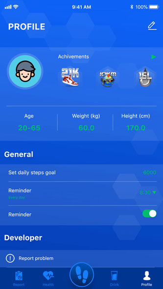 Pedometer: Step counter Screenshot 3 - AppWisp.com