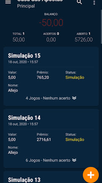 Casa das Apostas - Simulações Screenshot 1 - AppWisp.com Casa das Apostas - Simulações Screenshot 1 - AppWisp.com