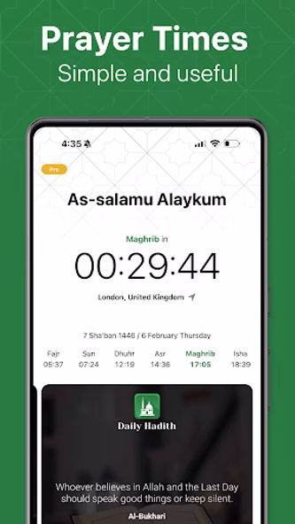 Namaz: Prayer Times & Qibla Screenshot 1 - AppWisp.com Namaz: Prayer Times & Qibla Screenshot 1 - AppWisp.com