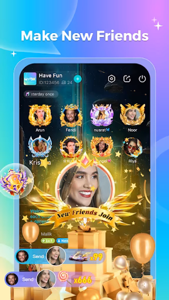 Wyak-Voice Chat&Meet Friends Screenshot 2 - AppWisp.com Wyak-Voice Chat&Meet Friends Screenshot 2 - AppWisp.com