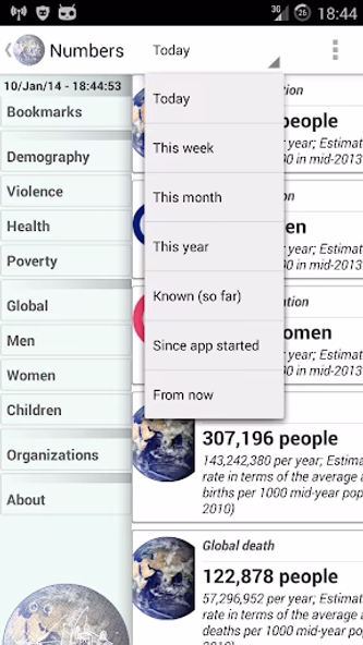 Numbers - Key World Statistics Screenshot 2 - AppWisp.com Numbers - Key World Statistics Screenshot 2 - AppWisp.com