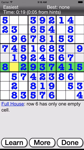 :) Sudoku Screenshot 3 - AppWisp.com :) Sudoku Screenshot 3 - AppWisp.com