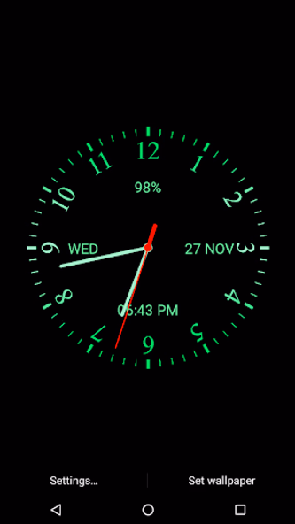 Analog Clock Live Wallpaper Screenshot 1 - AppWisp.com Analog Clock Live Wallpaper Screenshot 1 - AppWisp.com