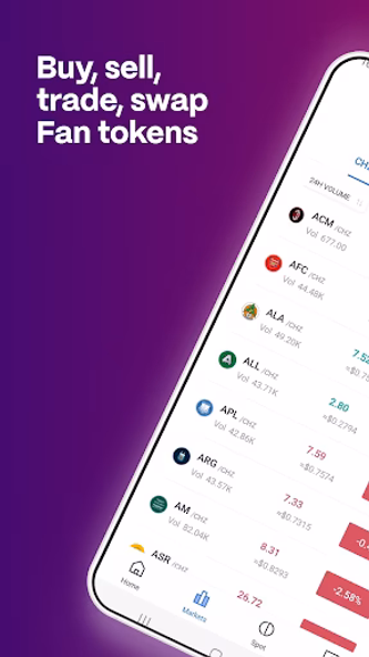 Chiliz Exchange Screenshot 2 - AppWisp.com Chiliz Exchange Screenshot 2 - AppWisp.com