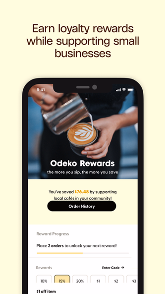 Odeko - Order Local Coffee Screenshot 3 - AppWisp.com Odeko - Order Local Coffee Screenshot 3 - AppWisp.com