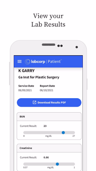 Labcorp | Patient Screenshot 1 - AppWisp.com Labcorp | Patient Screenshot 1 - AppWisp.com