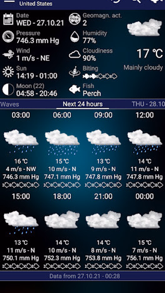 Fishing forecast Screenshot 1 - AppWisp.com Fishing forecast Screenshot 1 - AppWisp.com