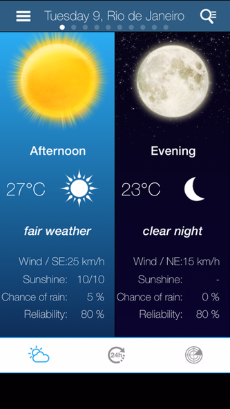 Weather for Brazil Screenshot 2 - AppWisp.com Weather for Brazil Screenshot 2 - AppWisp.com