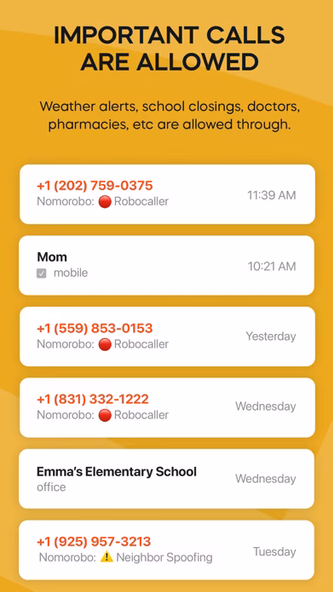 Nomorobo - Robocall Blocker Screenshot 3 - AppWisp.com Nomorobo - Robocall Blocker Screenshot 3 - AppWisp.com