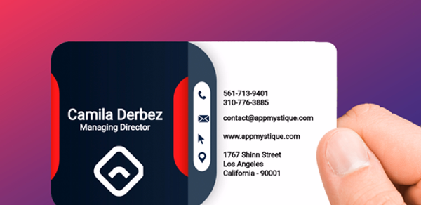 Business Card Maker Header - AppWisp.com Business Card Maker Header - AppWisp.com