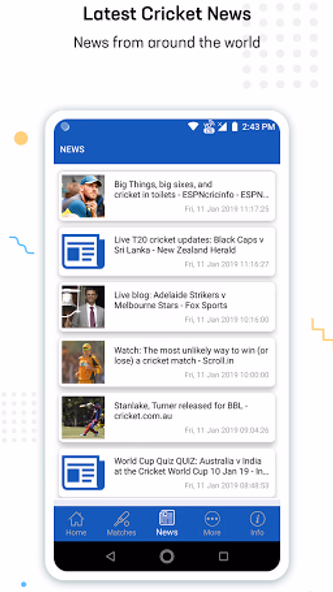 CrickOne - Live Cricket Score Screenshot 4 - AppWisp.com CrickOne - Live Cricket Score Screenshot 4 - AppWisp.com