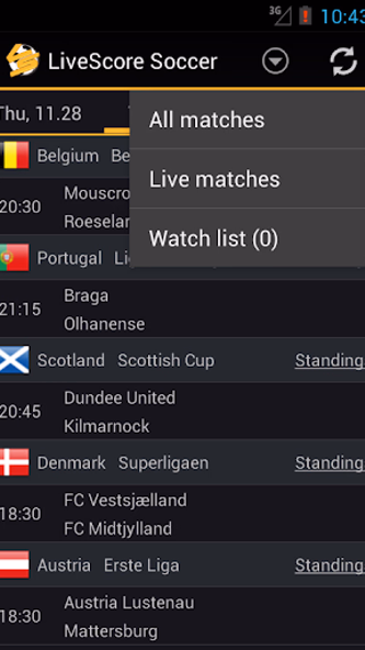 LiveScore Football Screenshot 4 - AppWisp.com