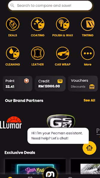 Pecman Customer Screenshot 1 - AppWisp.com Pecman Customer Screenshot 1 - AppWisp.com