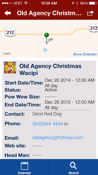 Pow Wow Calendar Screenshot 2 - AppWisp.com Pow Wow Calendar Screenshot 2 - AppWisp.com