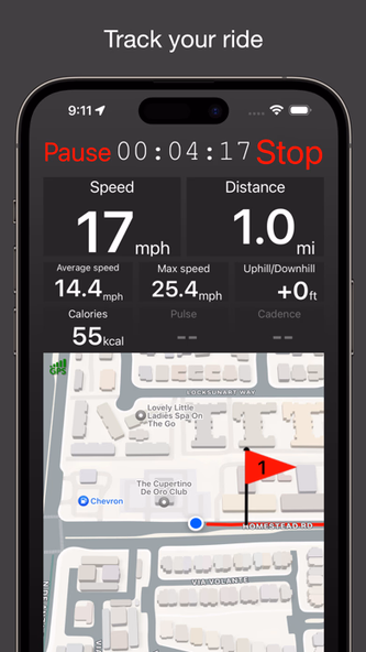 Fitmeter Bike - GPS Cycling Screenshot 1 - AppWisp.com Fitmeter Bike - GPS Cycling Screenshot 1 - AppWisp.com