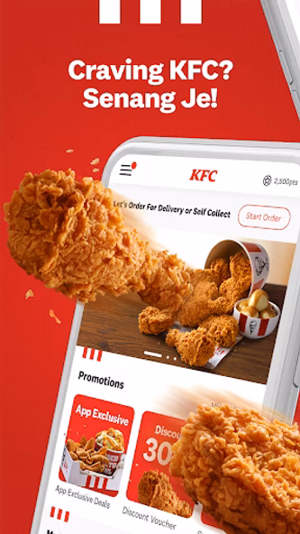 KFC Malaysia Screenshot 1 - AppWisp.com KFC Malaysia Screenshot 1 - AppWisp.com