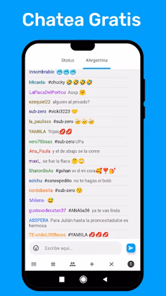 Chat Argentina Screenshot 1 - AppWisp.com Chat Argentina Screenshot 1 - AppWisp.com