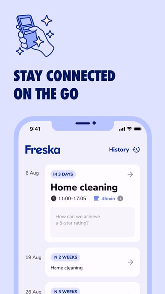 Freska — Home cleaning Screenshot 3 - AppWisp.com Freska — Home cleaning Screenshot 3 - AppWisp.com