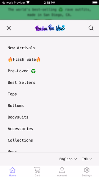 Freedom Rave Wear Screenshot 2 - AppWisp.com Freedom Rave Wear Screenshot 2 - AppWisp.com