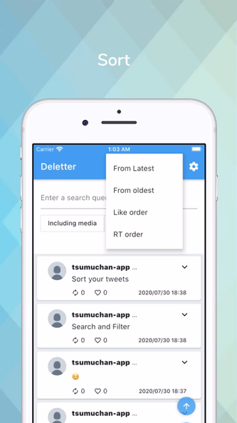 Deletter ~Delete Your Tweets~ Screenshot 4 - AppWisp.com Deletter ~Delete Your Tweets~ Screenshot 4 - AppWisp.com
