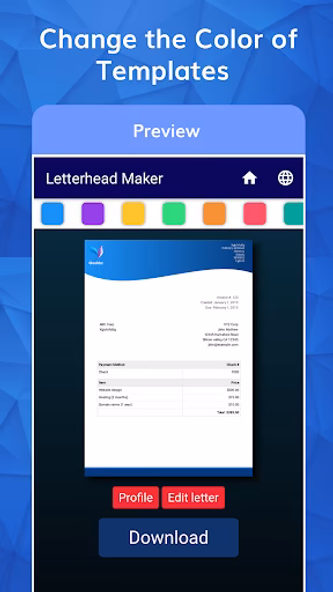 Letterhead Maker with logo PDF Screenshot 4 - AppWisp.com Letterhead Maker with logo PDF Screenshot 4 - AppWisp.com