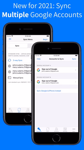 Contacts Sync: Google & More Screenshot 2 - AppWisp.com Contacts Sync: Google & More Screenshot 2 - AppWisp.com