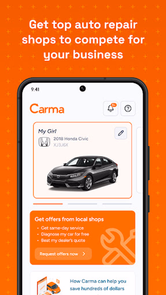 Carma | Auto Repair & Services Screenshot 1 - AppWisp.com Carma | Auto Repair & Services Screenshot 1 - AppWisp.com