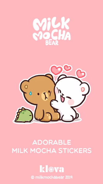 Adorable Milk Mocha Stickers Screenshot 1 - AppWisp.com Adorable Milk Mocha Stickers Screenshot 1 - AppWisp.com