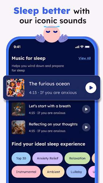 Calm Sleep Sounds & Tracker Screenshot 3 - AppWisp.com Calm Sleep Sounds & Tracker Screenshot 3 - AppWisp.com