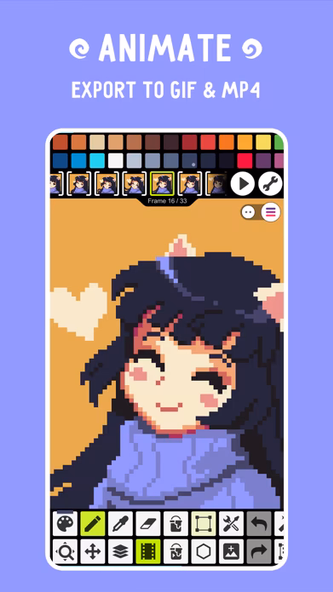 Pixel Studio for pixel art Screenshot 2 - AppWisp.com Pixel Studio for pixel art Screenshot 2 - AppWisp.com