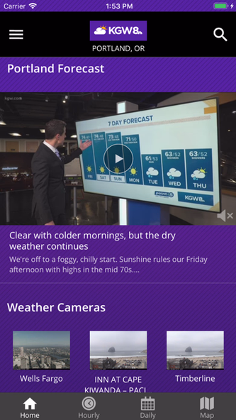 Portland Weather from KGW 8 Screenshot 2 - AppWisp.com Portland Weather from KGW 8 Screenshot 2 - AppWisp.com