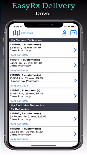 Easy Rx Delivery Driver Screenshot 1 - AppWisp.com Easy Rx Delivery Driver Screenshot 1 - AppWisp.com