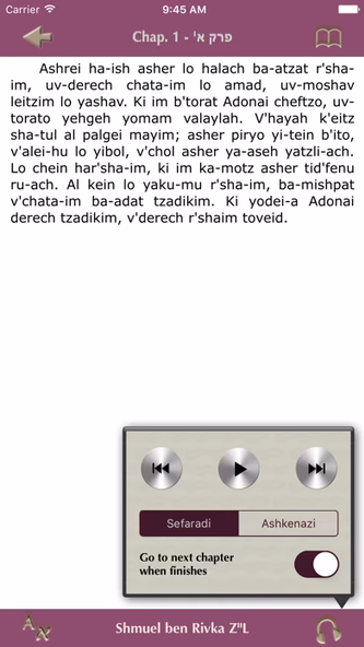 TehiliMP3 Screenshot 4 - AppWisp.com