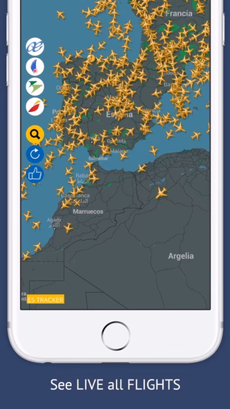 Spain Flight Radar Screenshot 1 - AppWisp.com Spain Flight Radar Screenshot 1 - AppWisp.com