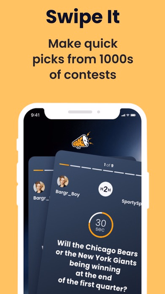BRAGR Pick Sports with Friends Screenshot 1 - AppWisp.com