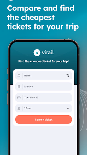 Virail: Compare Trains & Buses Screenshot 1 - AppWisp.com