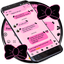 SMS Messages Ribbon Pink Black - AppWisp.com