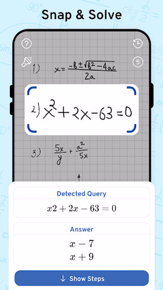 AI Math Scanner: Maths Solver Screenshot 1 - AppWisp.com AI Math Scanner: Maths Solver Screenshot 1 - AppWisp.com
