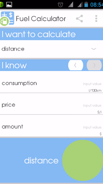 Fuel Calculator Screenshot 1 - AppWisp.com