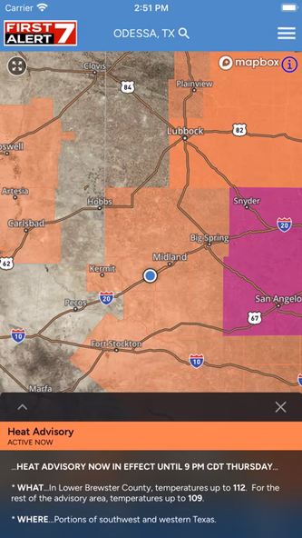 CBS7 Weather Screenshot 4 - AppWisp.com CBS7 Weather Screenshot 4 - AppWisp.com
