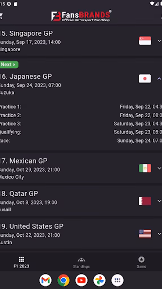 GP calendar 2025 Screenshot 4 - AppWisp.com GP calendar 2025 Screenshot 4 - AppWisp.com