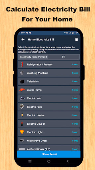 Home Electricity Calculator Screenshot 2 - AppWisp.com Home Electricity Calculator Screenshot 2 - AppWisp.com