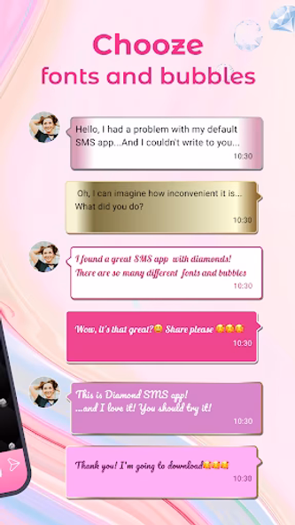 Diamond SMS Texting App Screenshot 2 - AppWisp.com Diamond SMS Texting App Screenshot 2 - AppWisp.com