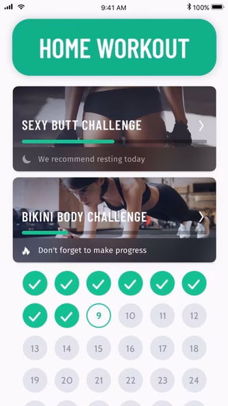 30 Day Fitness - Home Workout Screenshot 1 - AppWisp.com 30 Day Fitness - Home Workout Screenshot 1 - AppWisp.com