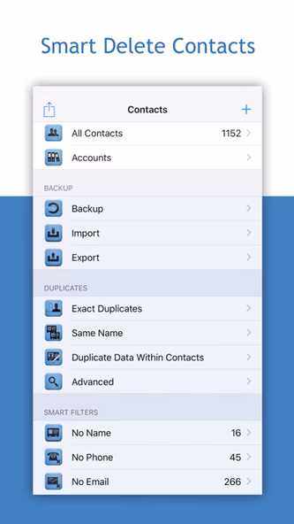 Cleaner - Merge Contacts Screenshot 1 - AppWisp.com Cleaner - Merge Contacts Screenshot 1 - AppWisp.com