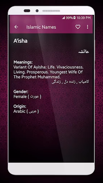 Islamic Names Dictionary Screenshot 4 - AppWisp.com Islamic Names Dictionary Screenshot 4 - AppWisp.com