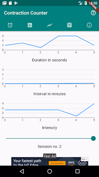 Contraction Counter (Labor Tra Screenshot 2 - AppWisp.com Contraction Counter (Labor Tra Screenshot 2 - AppWisp.com